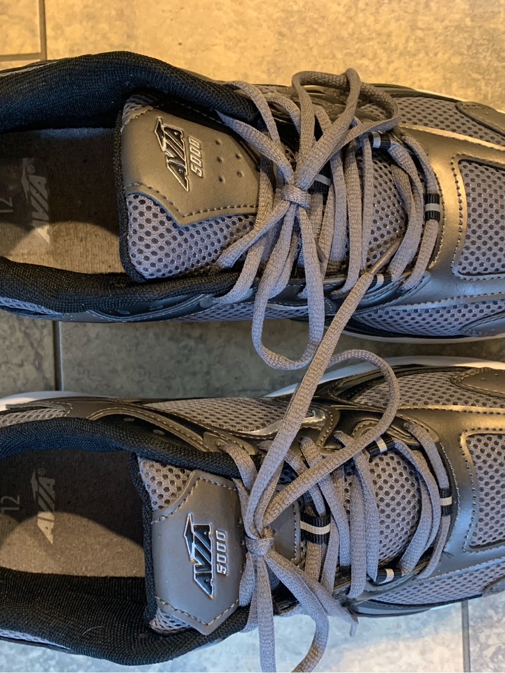Avia Men's Gray Mesh Athletic Sneakers